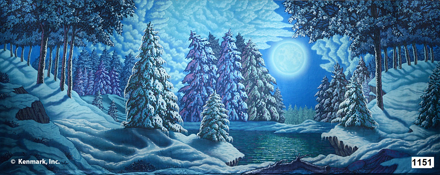 Snow Forest w/Moon